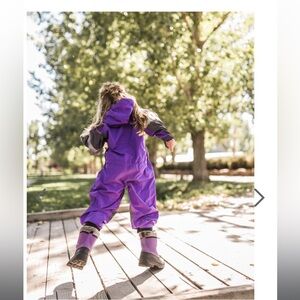 Purple oaki rain and trail suit size 4